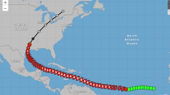 Hurricane Beryl carousel slide